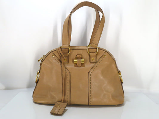 Yves Saint Laurent Leather Muse Mini Handbag Tote Bag