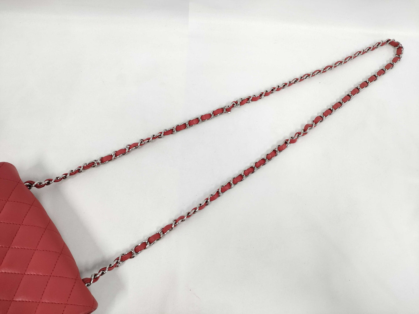 CHANEL Mini Matelasse 20 Red Shoulder Bag