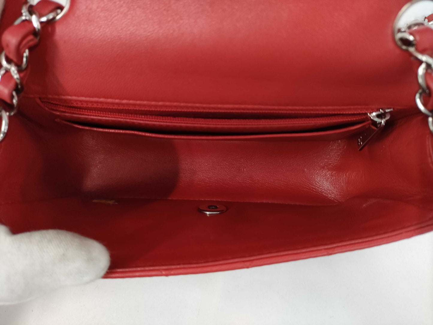 CHANEL Mini Matelasse 20 Red Shoulder Bag