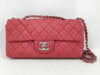 CHANEL Caviar Skin 25 Red Shoulder Bag