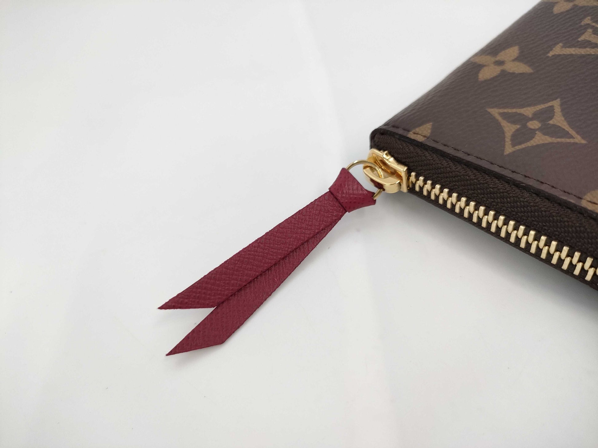 LOUIS VUITTON Vuitton M60742 Monogram Portefeuil Clemence Fuchsia Wallet