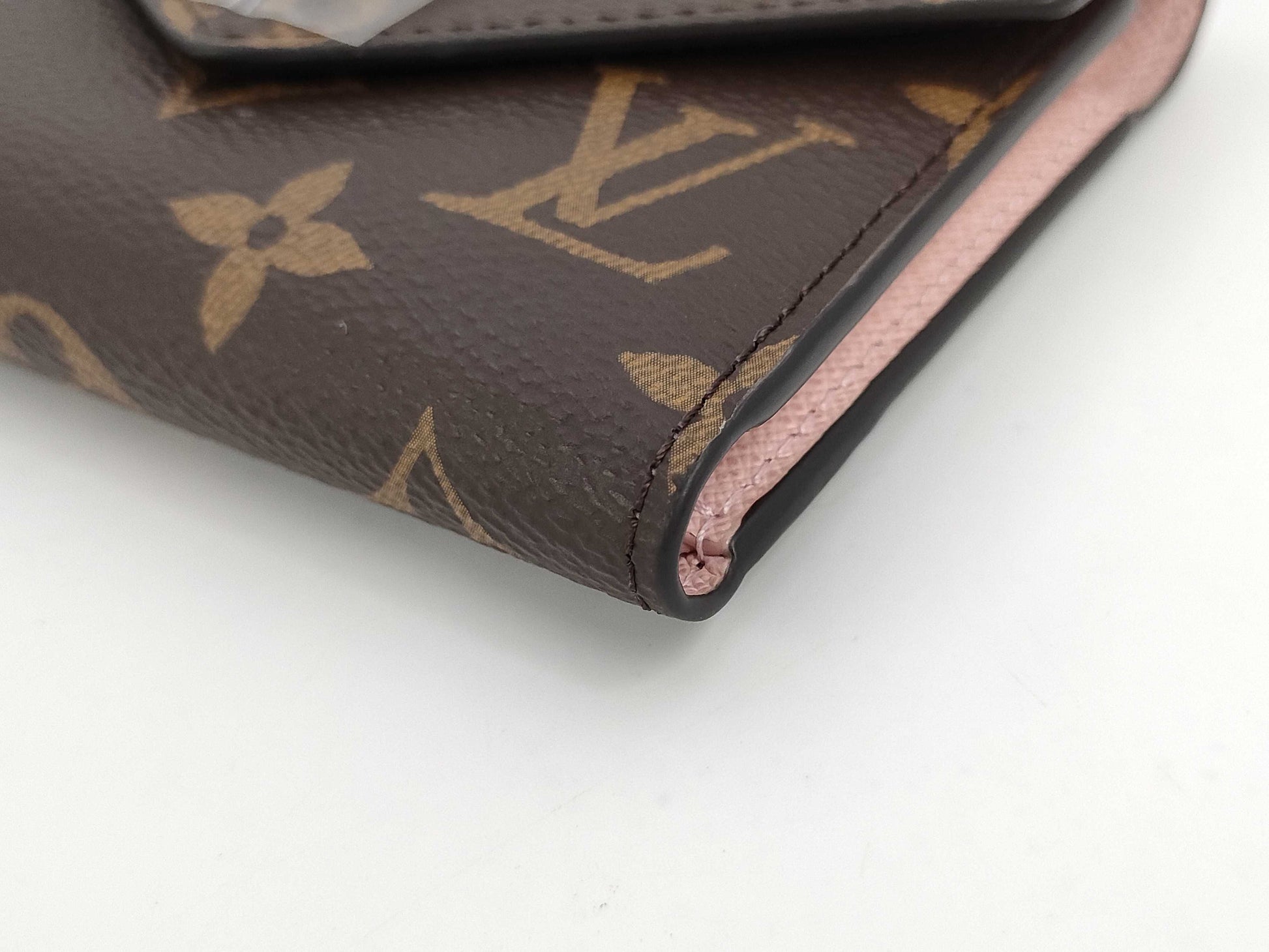 LOUIS VUITTON Vuitton M62360 Monogram Portefeuille Victorine Rose Ballerine Wallet