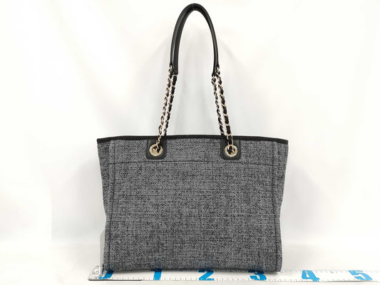 CHANEL Deauville MM Straw Random Tote Bag