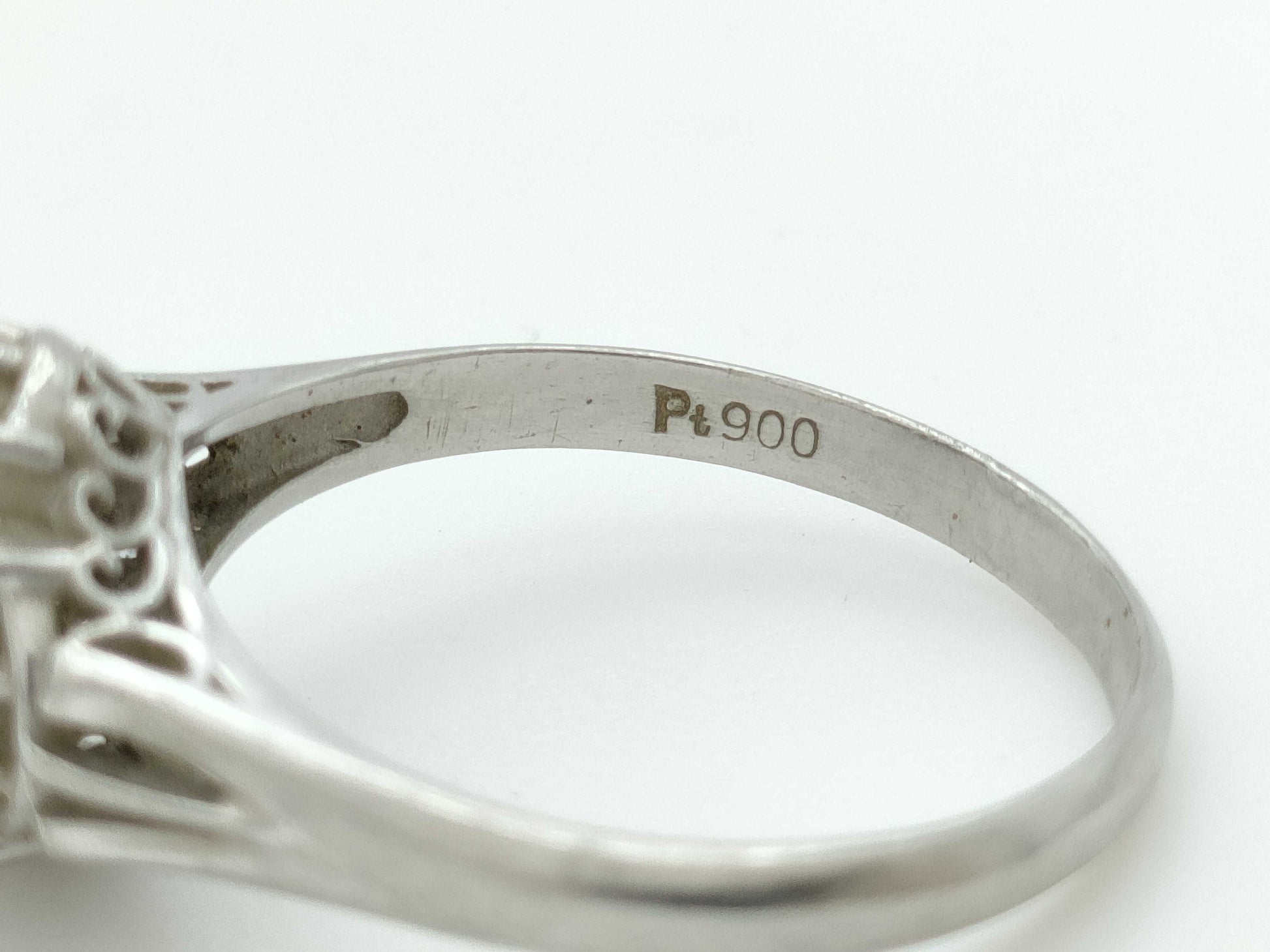 S1.10ct D0.20ct PT900 4.5g Ring