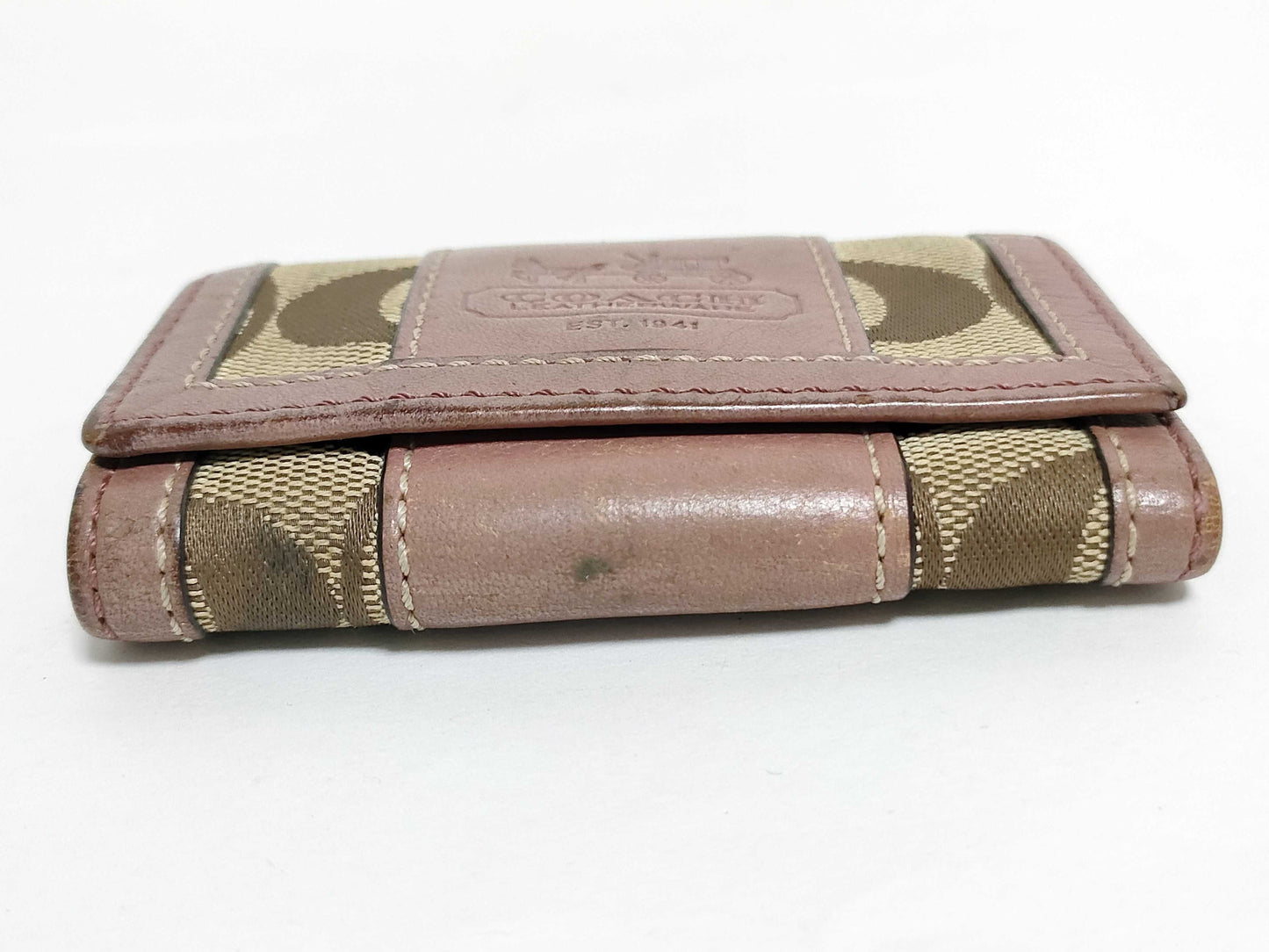 COACH Signature Key Case