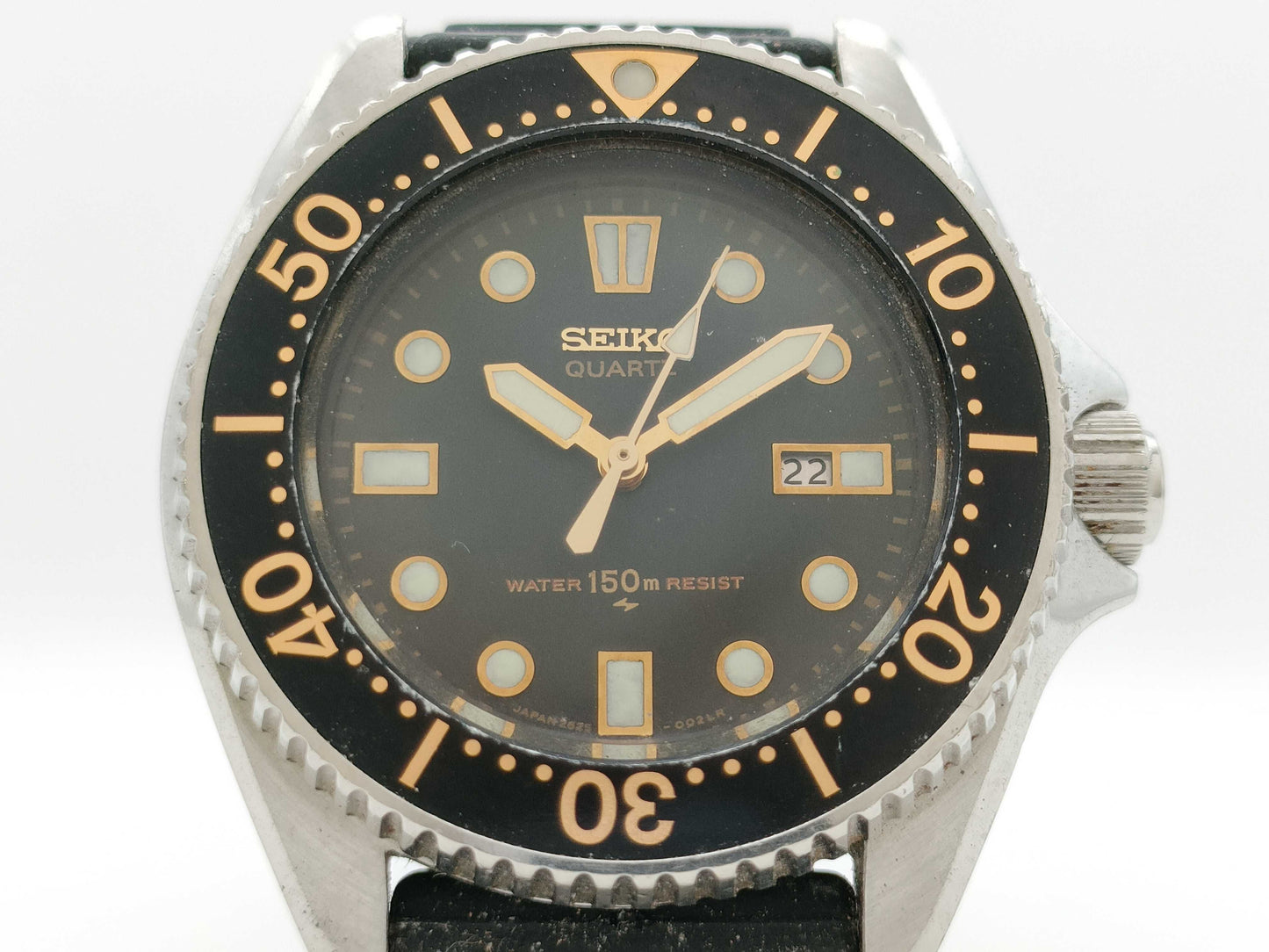 SEIKO 2625-0010 006797 Quartz Black Dial Immovable Current Men's Watch