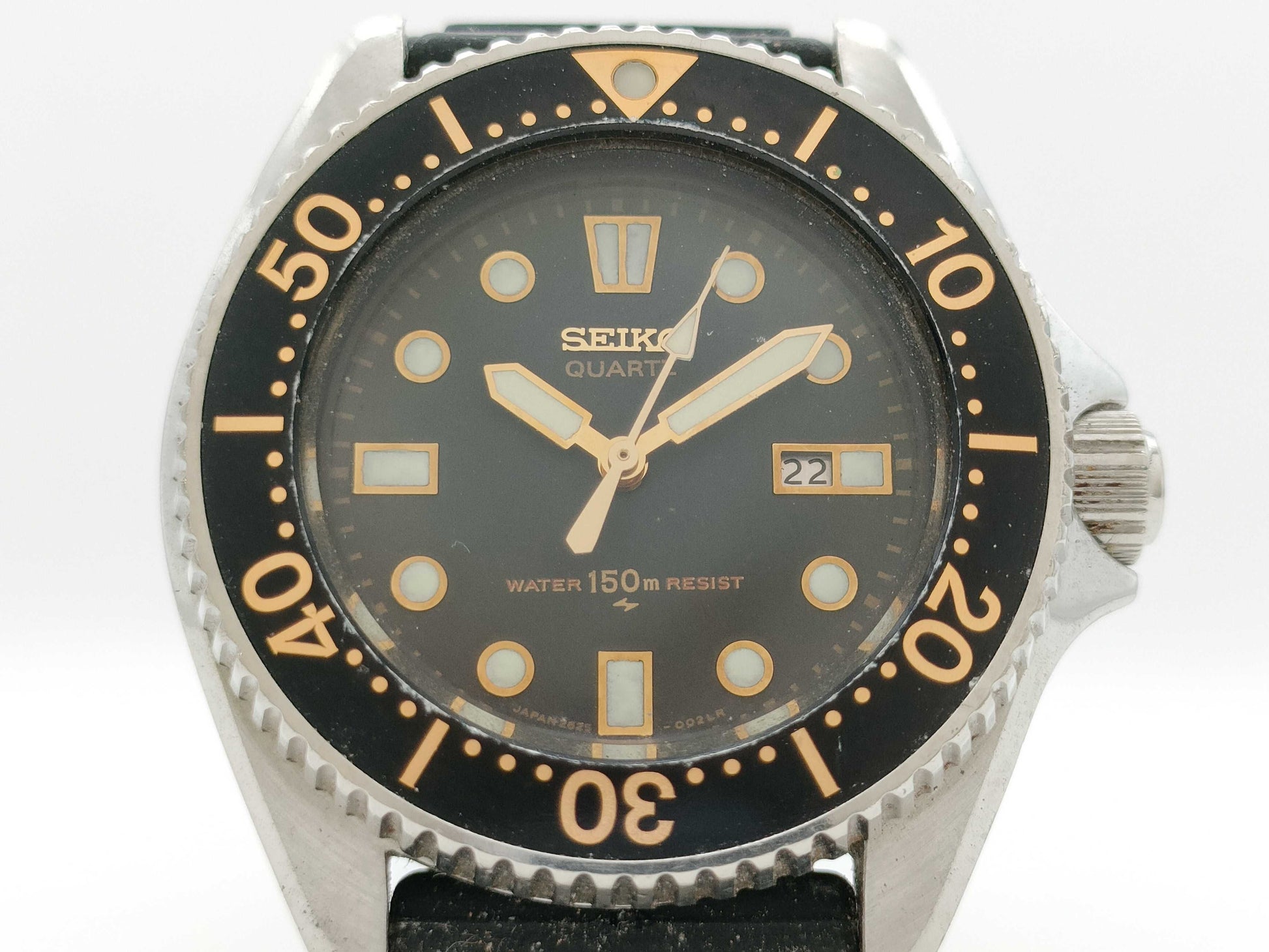 SEIKO 2625-0010 006797 Quartz Black Dial Immovable Current Men's Watch