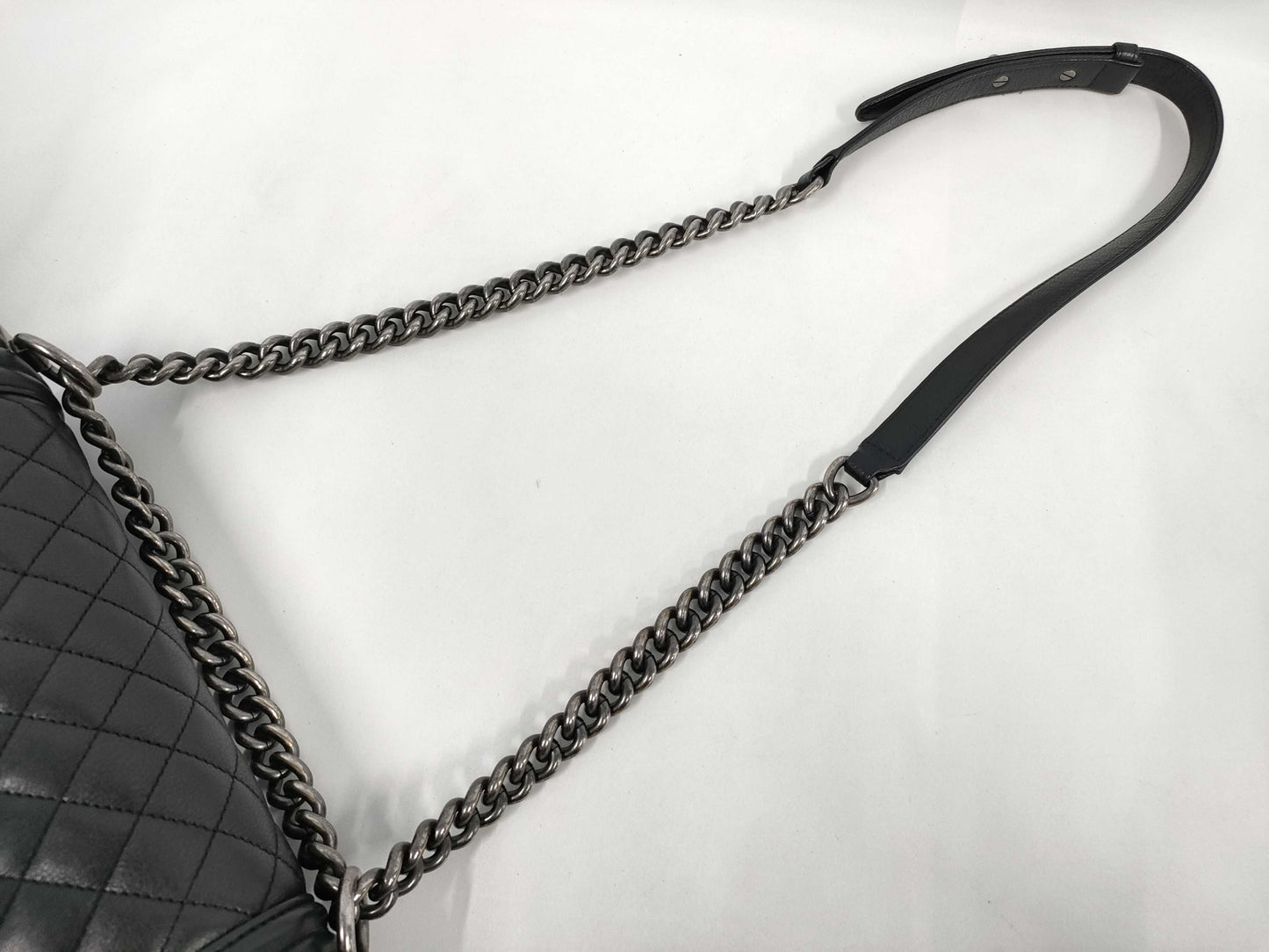 CHANEL Boy Chanel Coco Mark Chain Shoulder Bag