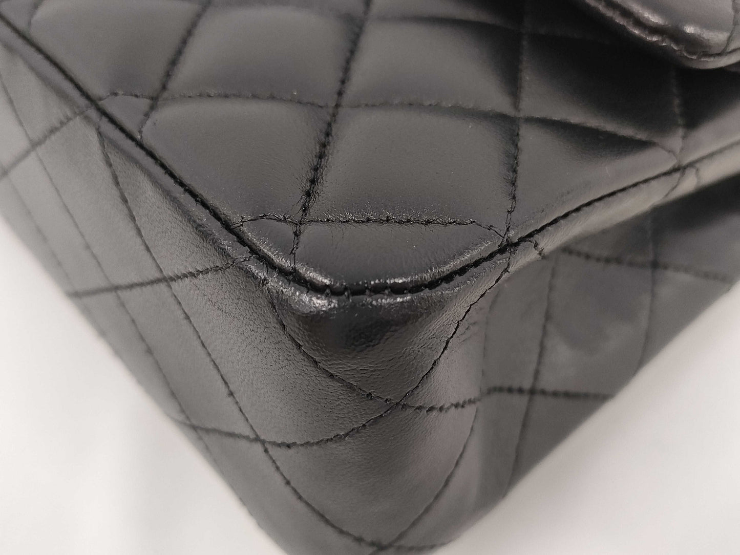 CHANEL Matelasse Double Flap Chain Shoulder Bag, Lambskin