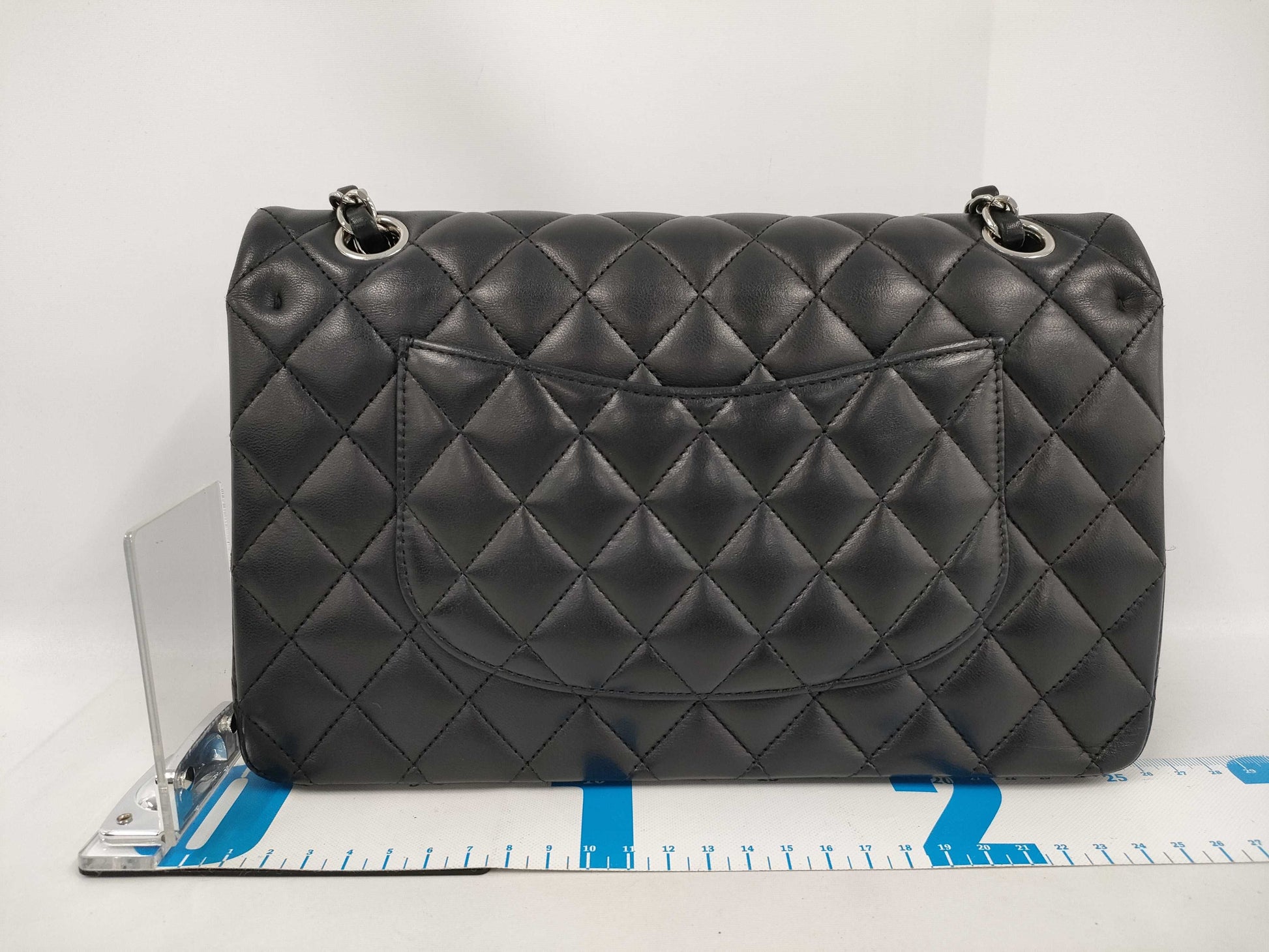 CHANEL Matelasse Double Flap Chain Shoulder Bag, Lambskin