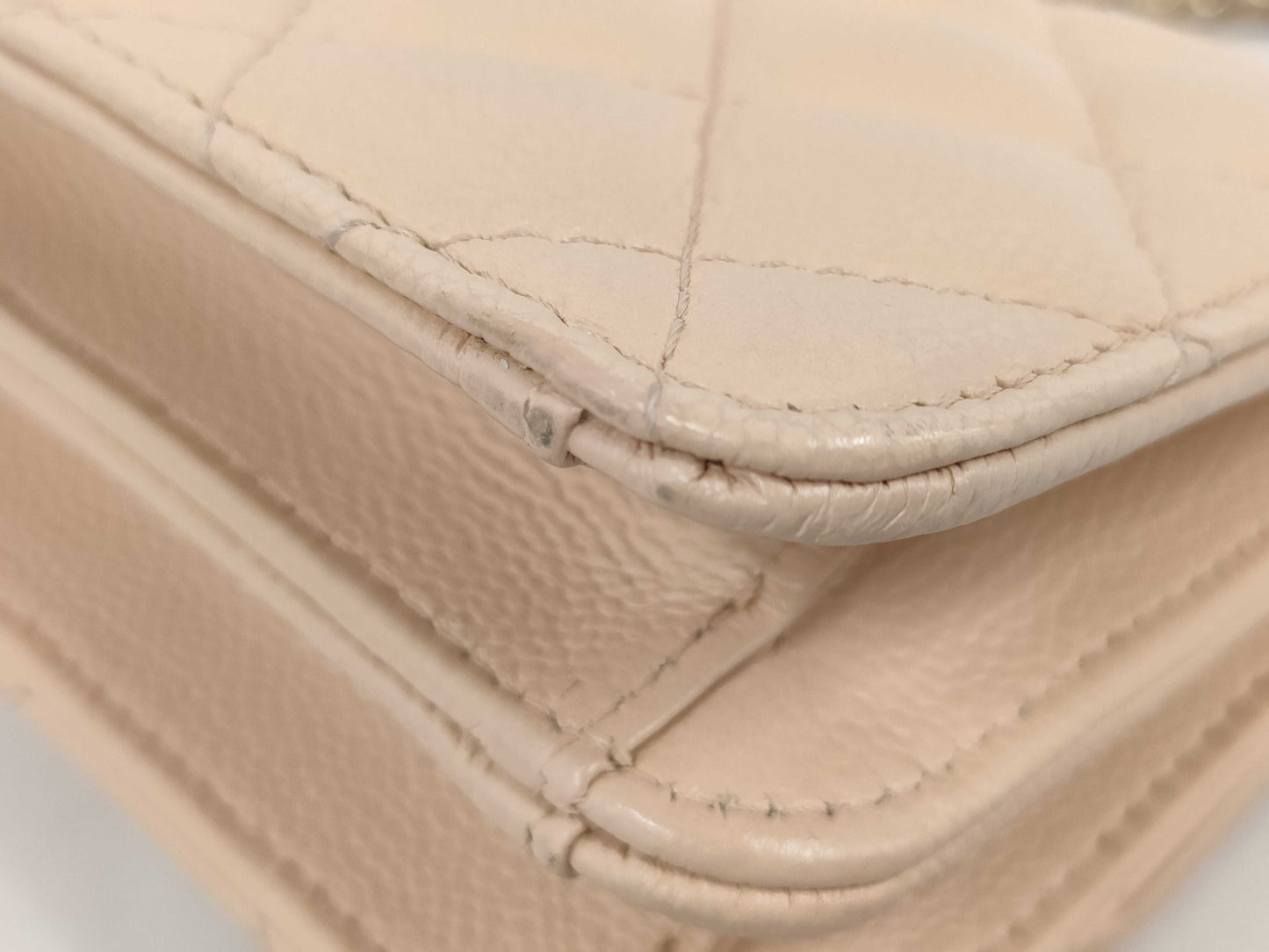 CHANEL Mini Matelasse Caviar Leather Chain Shoulder Bag