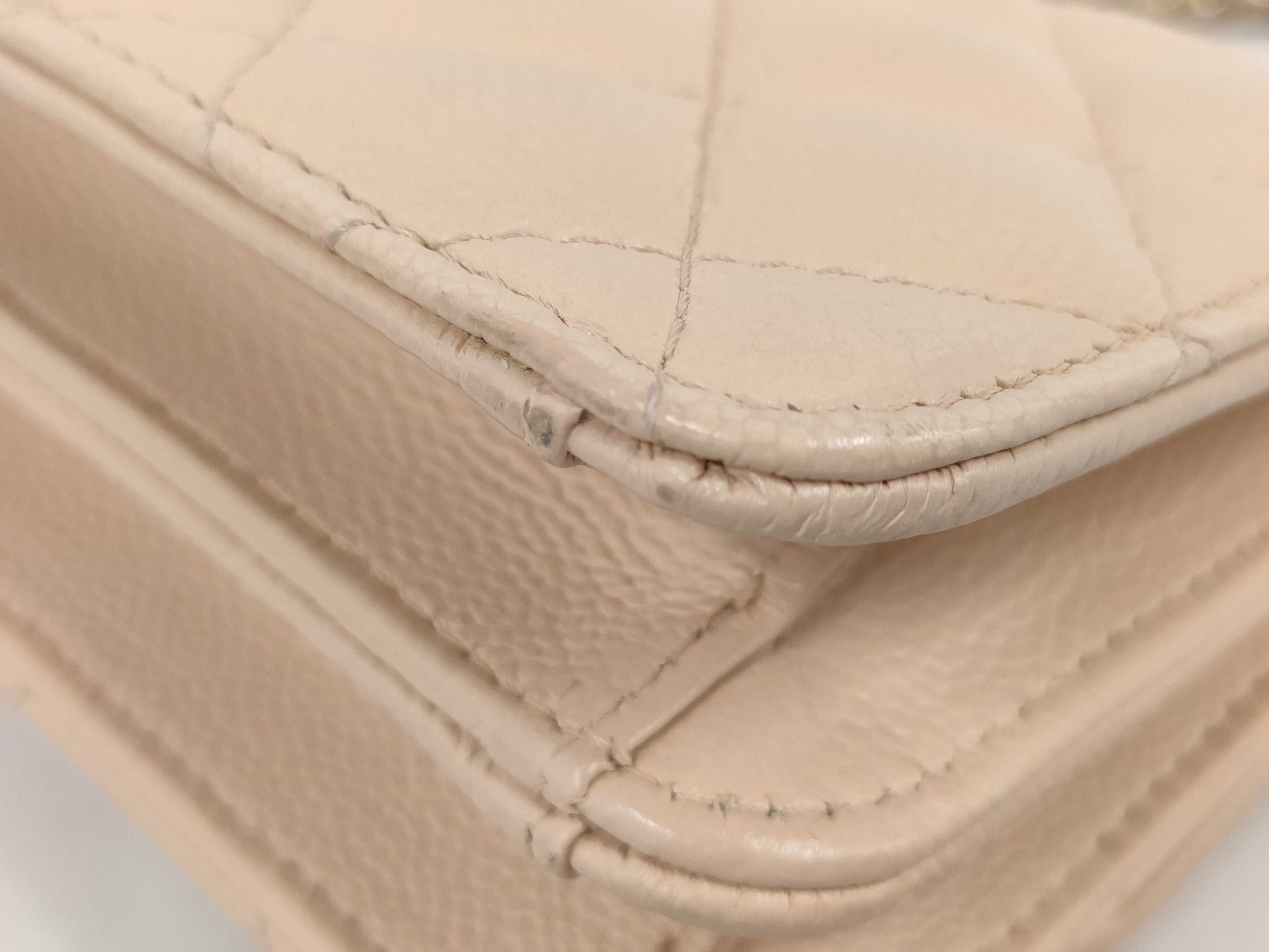 CHANEL Mini Matelasse Caviar Leather Chain Shoulder Bag