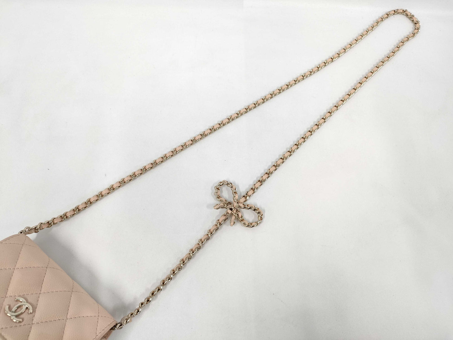 CHANEL Mini Matelasse Caviar Leather Chain Shoulder Bag