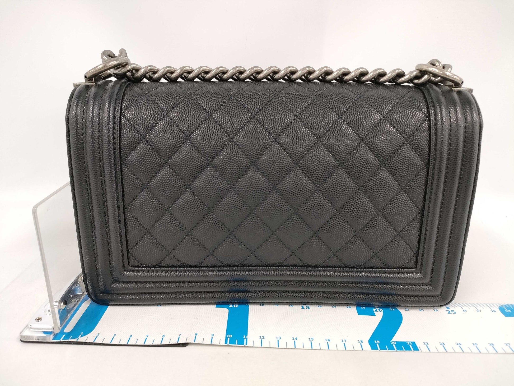 CHANEL Boy Chanel Coco Mark Caviar Leather Chain Shoulder Bag, No. 29