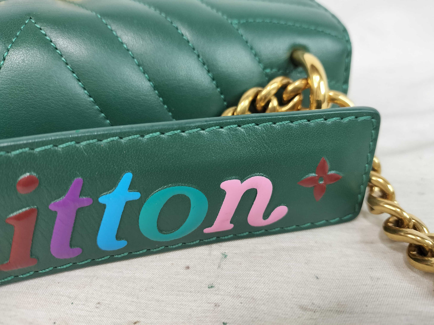 LOUIS VUITTON LOUIS VUITTON Louis Vuitton New Wave Chain Bag PM M55021 Shoulder Bag