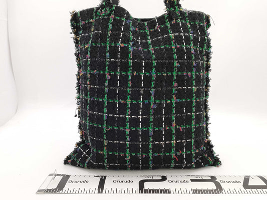 CHANEL Tweed Robot Design 23rd Series Tote Bag
