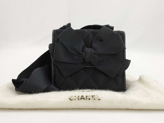 CHANEL Satin Ribbon 4th Shoulder Bag