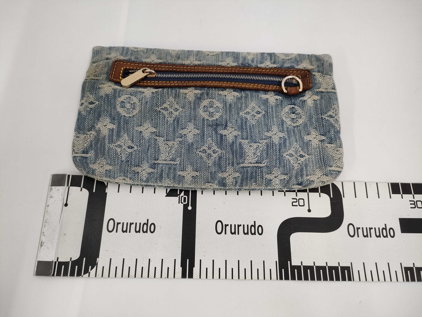 LOUIS VUITTON Vuitton Monogram Denim Clutch Bag Second Bag