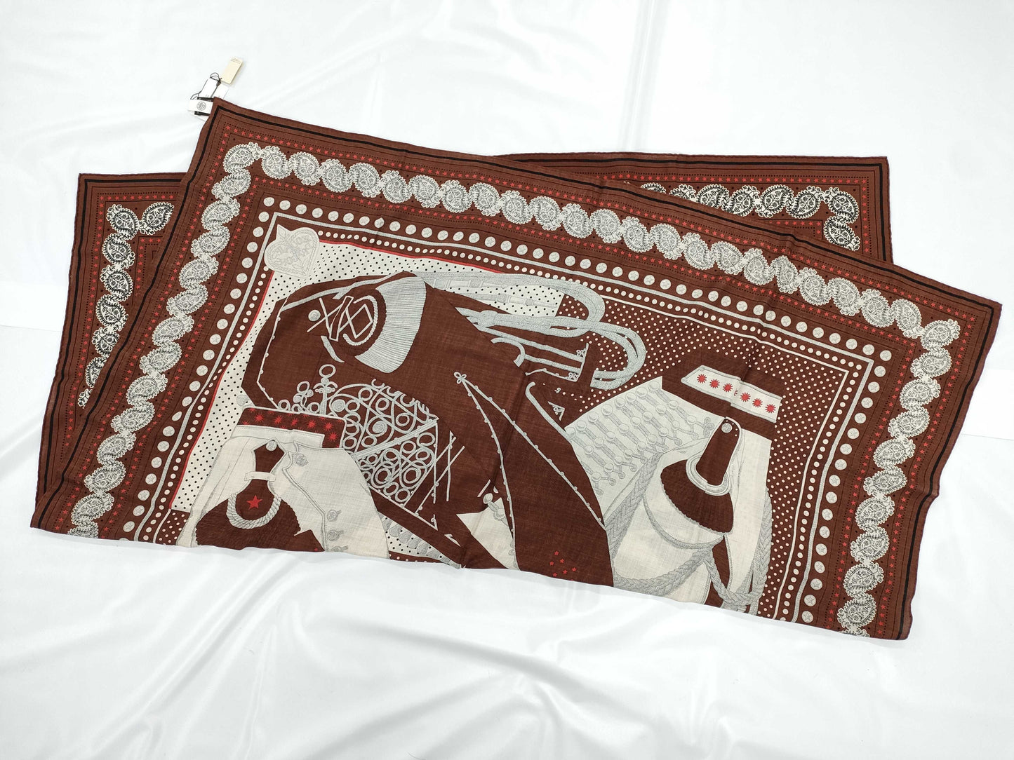 HERMES Carre 140 Carre Cashmere Silk Virgin Scarf