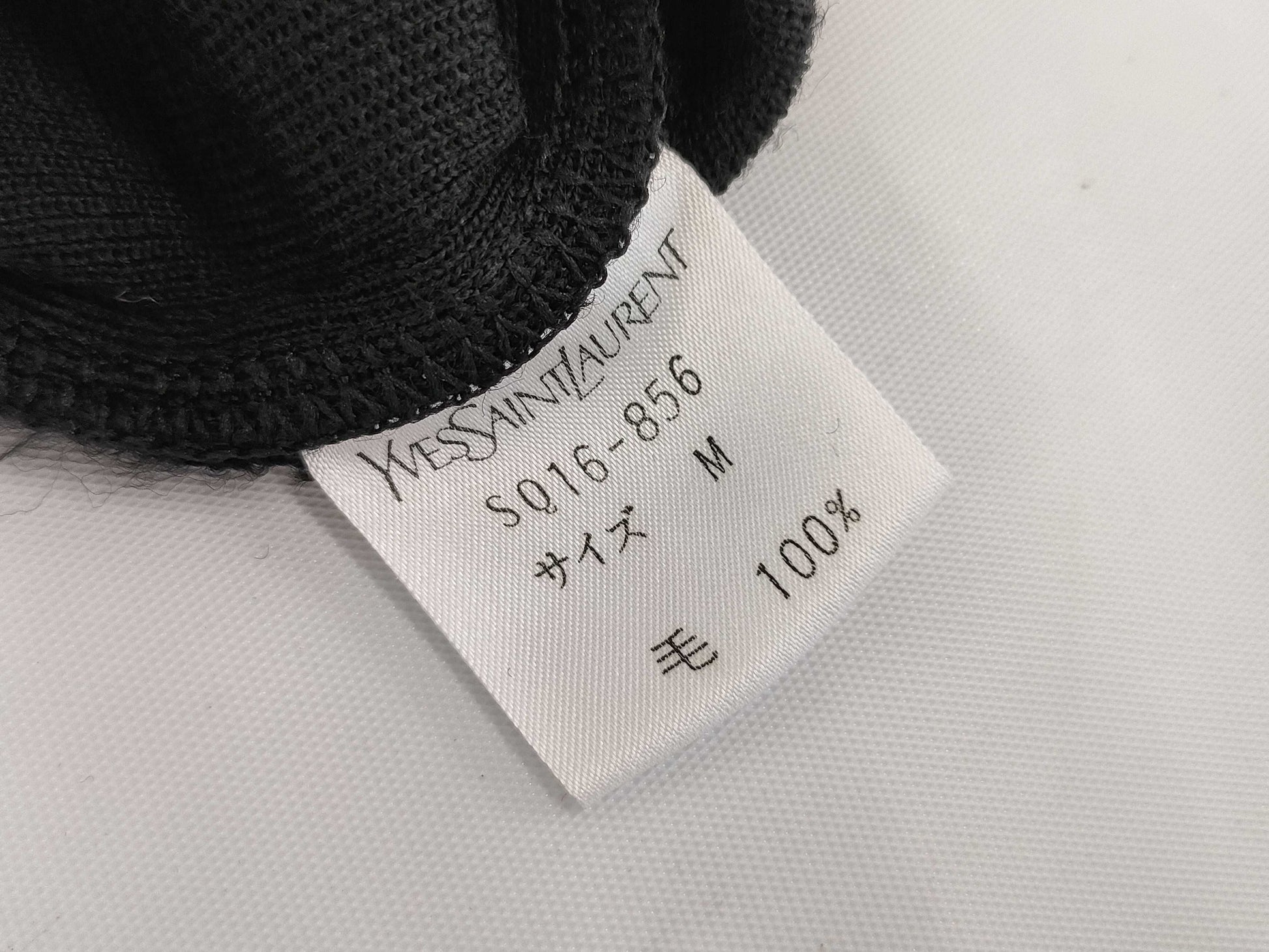 Yves Saint Laurent YSL Long Cardigan, Two-Tone, Black and Royal Blue, Size M