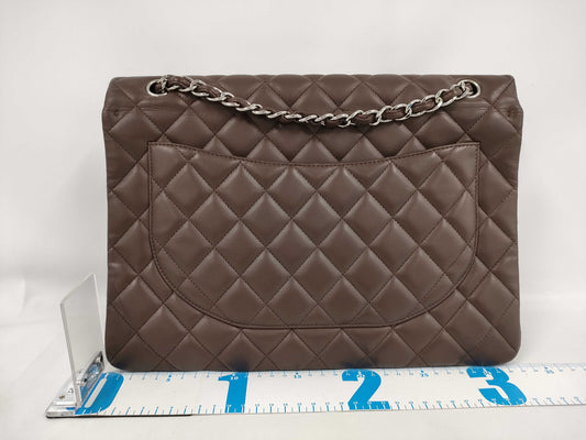 CHANEL Lambskin Matelasse Maxi Shoulder Bag