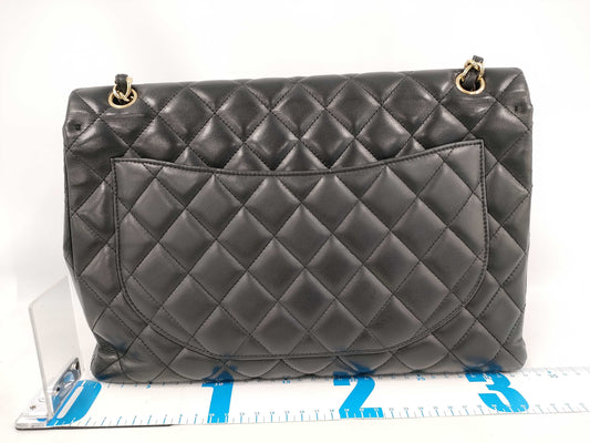 CHANEL Lambskin Matelasse Maxi Shoulder Bag