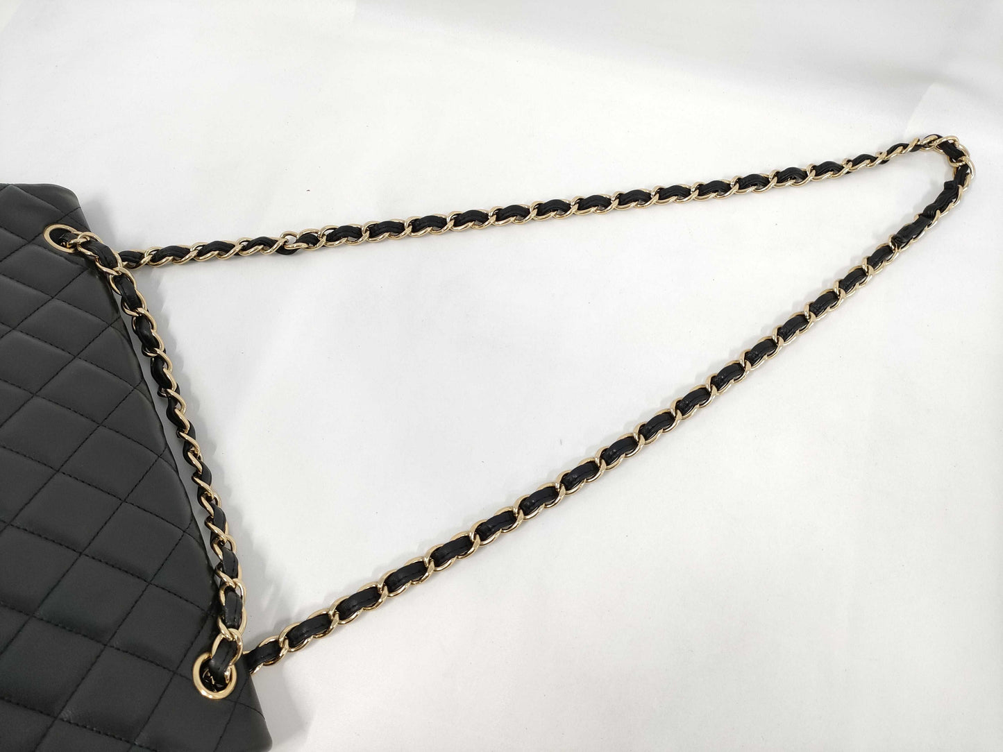 CHANEL Lambskin Matelasse Maxi Shoulder Bag
