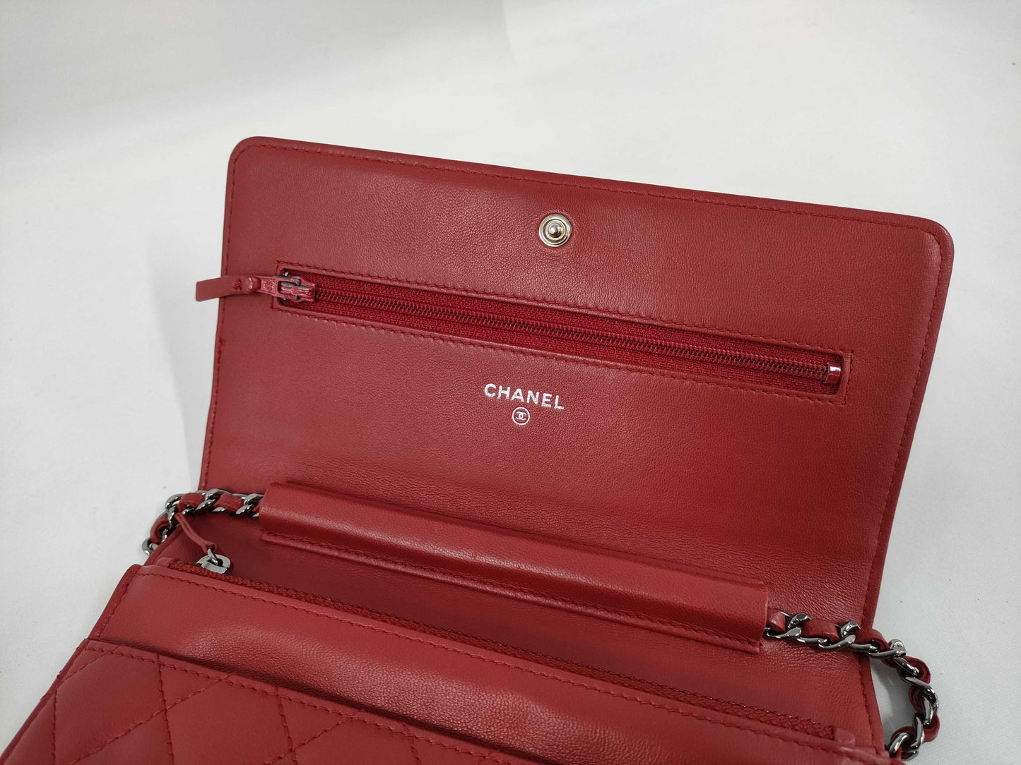CHANEL Lambskin Chain Shoulder Bag Shoulder Bag