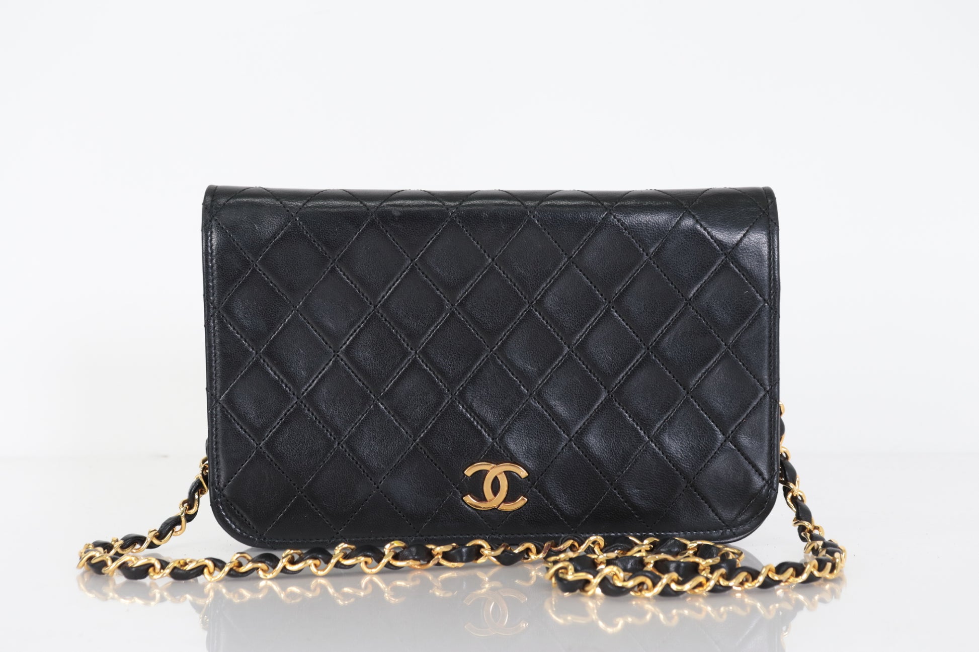 CHANEL Pushlock Ram Chain Shoulder Shoulder Bag