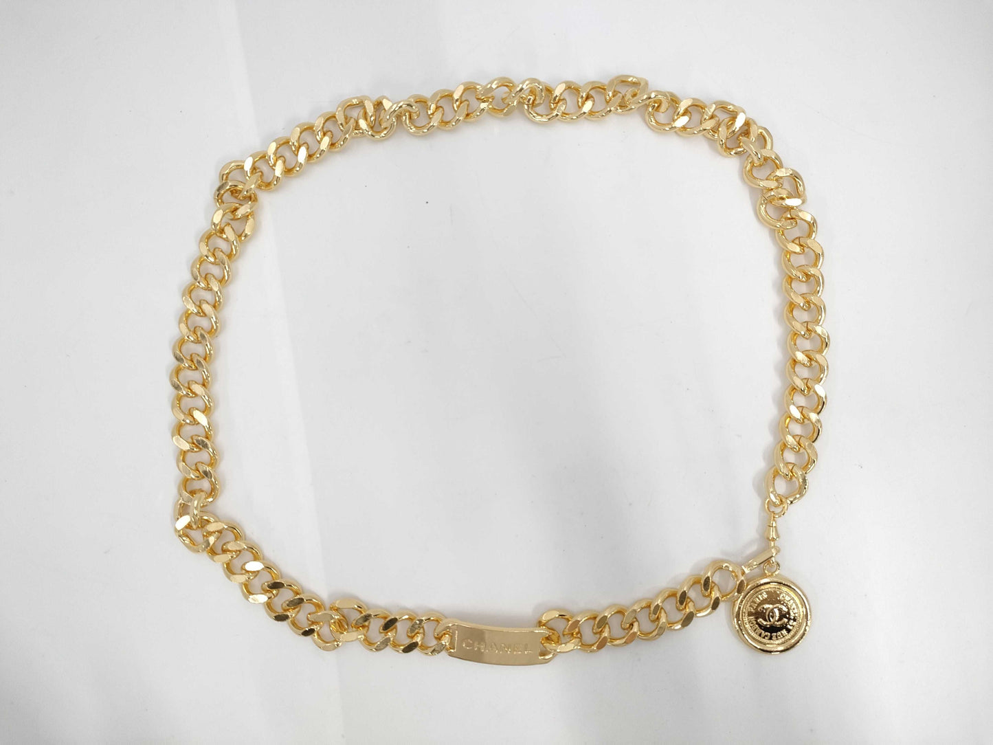CHANEL Chain Belt Cambon Cocomark Gold Belt