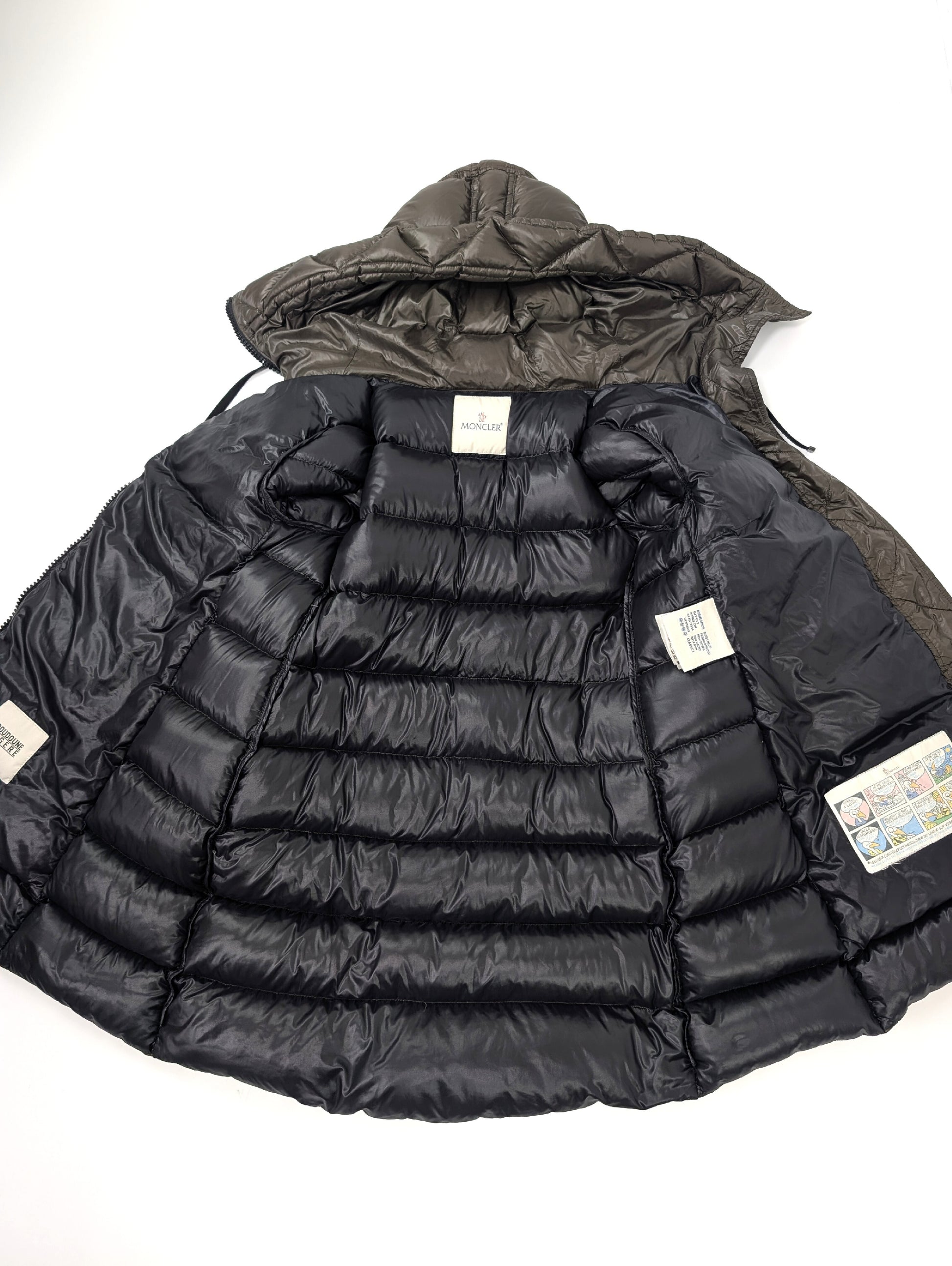 MONCLER Moncler SUYEN Size 0 Khaki Down Coat
