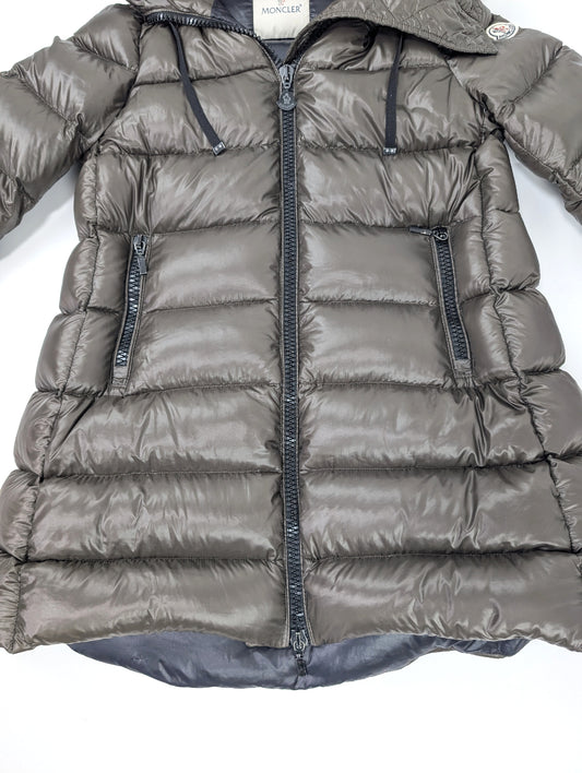 MONCLER Moncler SUYEN Size 0 Khaki Down Coat