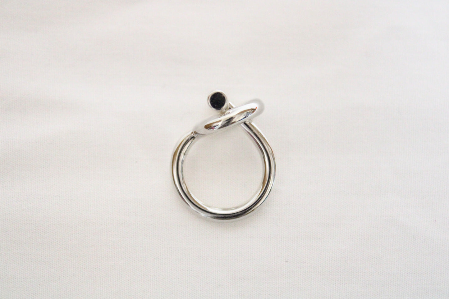 HERMES Croisette Ring, Silver, #48, 9.0g