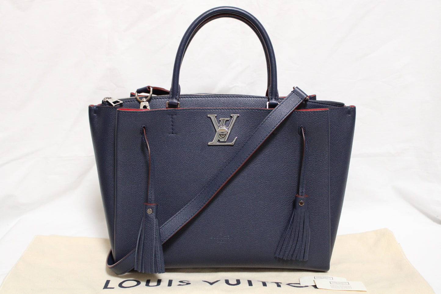 LOUIS VUITTON Vuitton LV Logo Rock Meat 2WAY Shoulder Bag Navy Shoulder Bag