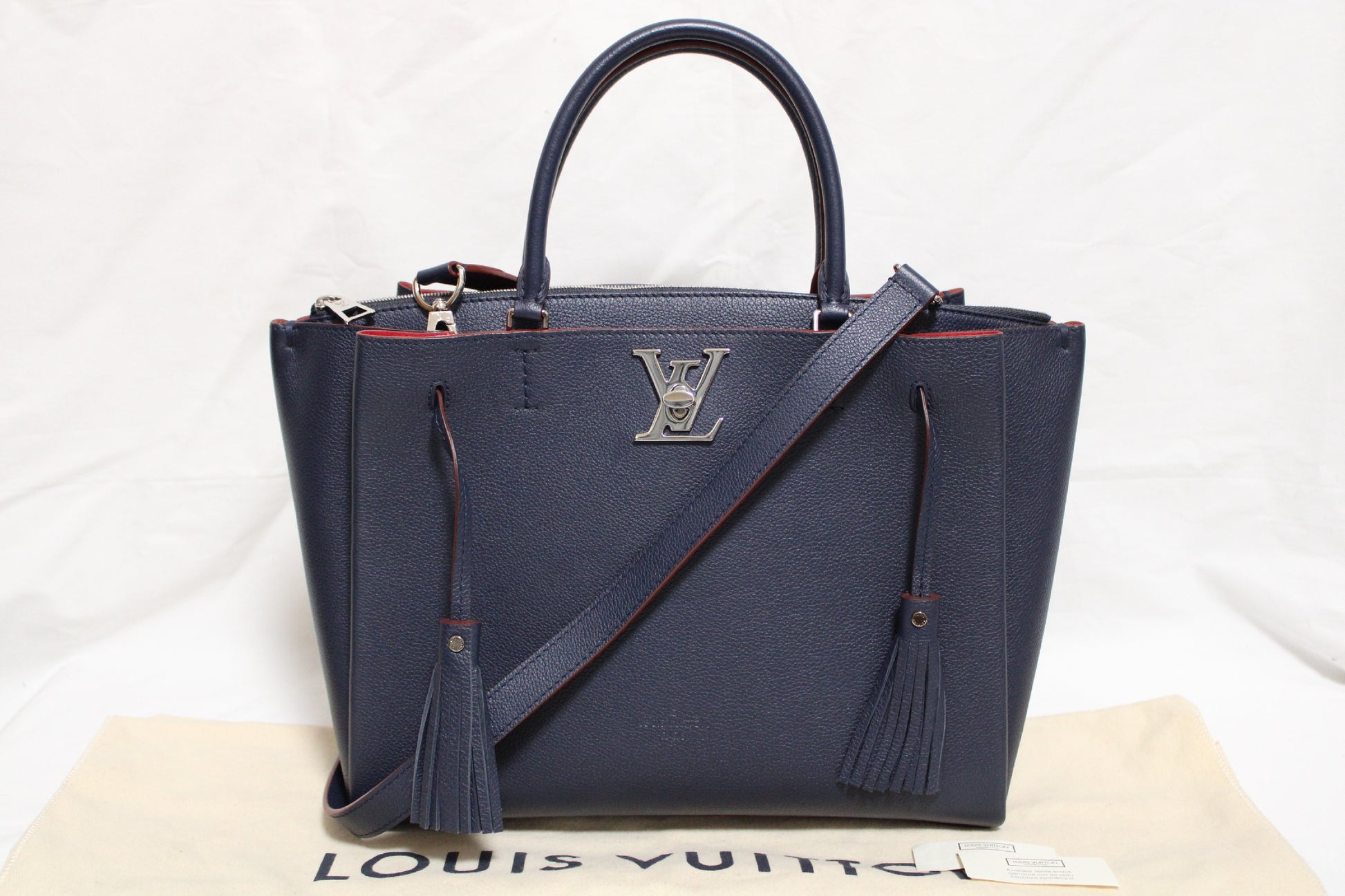 LOUIS VUITTON Vuitton LV Logo Rock Meat 2WAY Shoulder Bag Navy Shoulder Bag