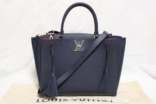 LOUIS VUITTON Vuitton LV Logo Rock Meat 2WAY Shoulder Bag Navy Shoulder Bag