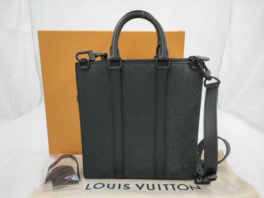 LOUIS VUITTON LV Sac Plat Cross M21884 Black RFID Enabled Shoulder Bag