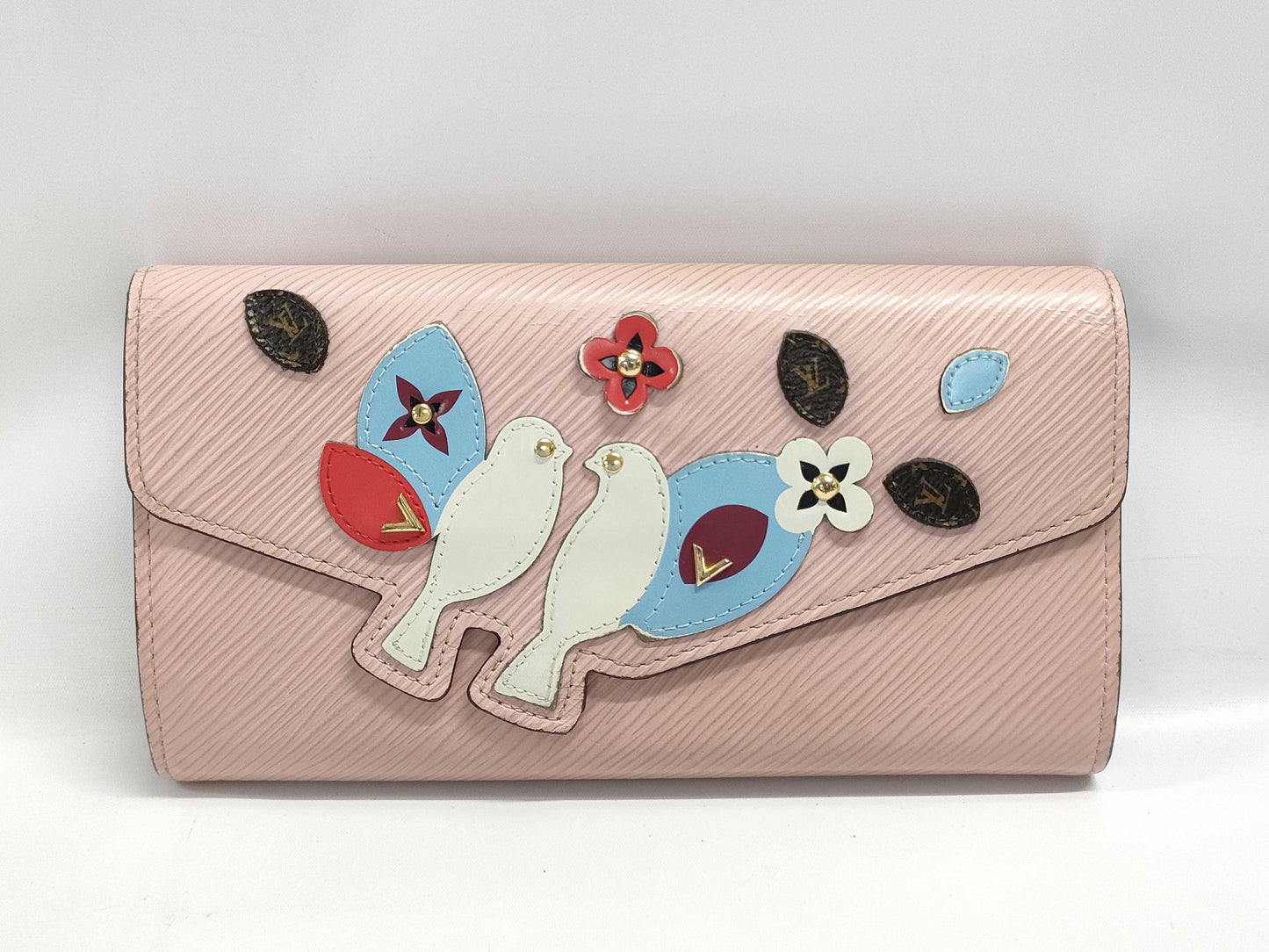 LOUIS VUITTON M62608 Epi Portefeuille Sarah Bird Wallet with Box and Dust Bag