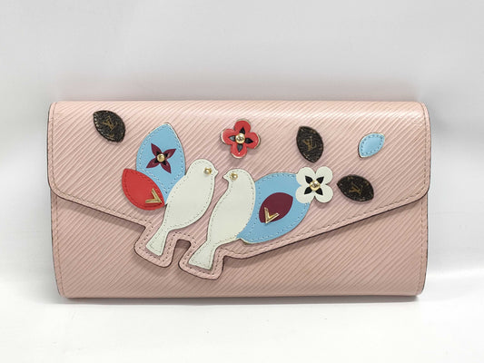 LOUIS VUITTON M62608 Epi Portefeuille Sarah Bird Wallet with Box and Dust Bag