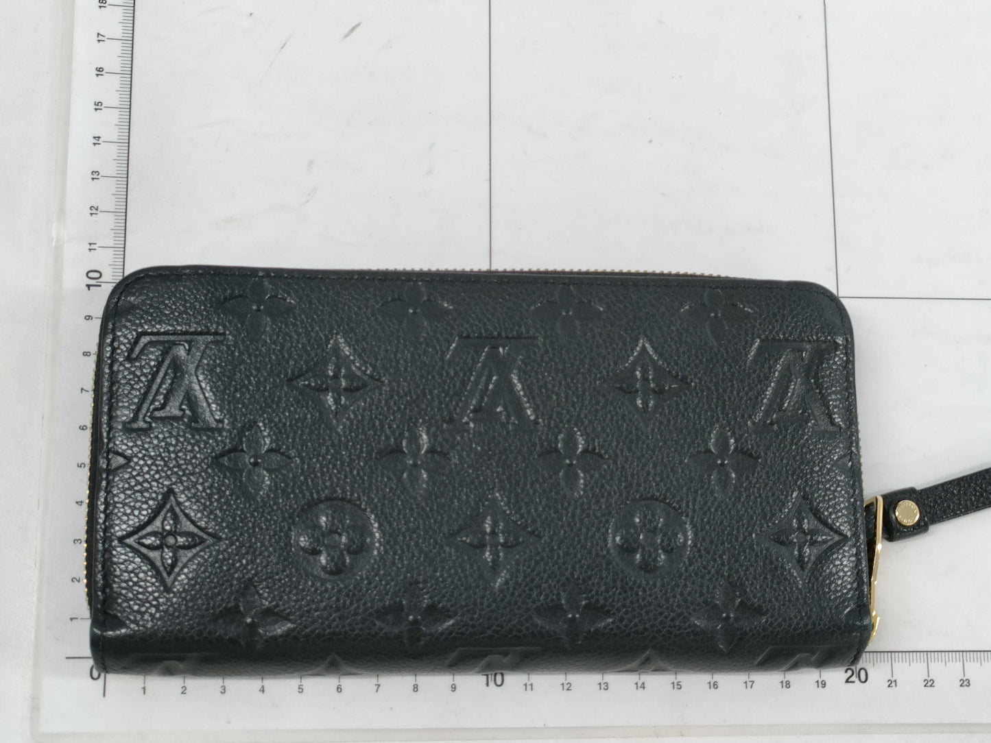 LOUIS VUITTON M61864 Monogram Empreinte Zippy Wallet Noir with Box and Dust Bag