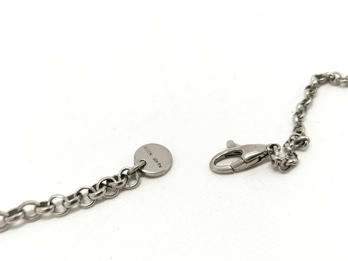 GUCCI Interlocking G Necklace, Silver , Dust Bag and Box Included, 1313AR
