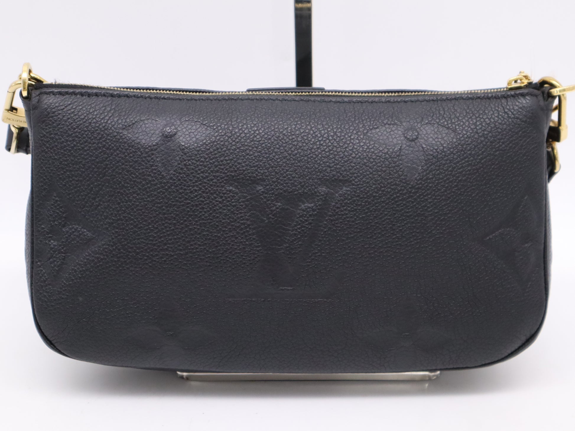 LOUIS VUITTON M80399 Monogram Unplanted Myrti Pochette Accessoir Noir with Shoulder Strap, Chain Strap, Storage Bag, Box with RFID Response Handbag
