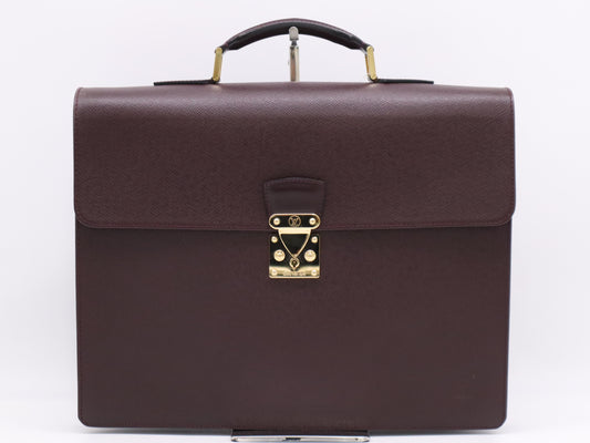 LOUIS VUITTON M30076 Taiga Serviet Clad Akajou RI0043 Business Bag