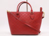 GUCCI 432124 Gucci Sima 2WAY Handbag Leather Red Handbag with Shoulder Strap