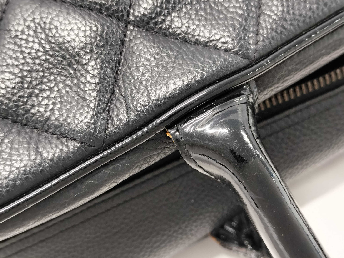 CHANEL Caviar Skin Bowling Bag Mini Boston Bag Matelasse Sterling Silver Hardware Black Seal 6206273 Boston Bag