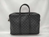 LOUIS VUITTON N41478 Graphite Porte-Document Voyage PDV PM Business Bag with Padlock