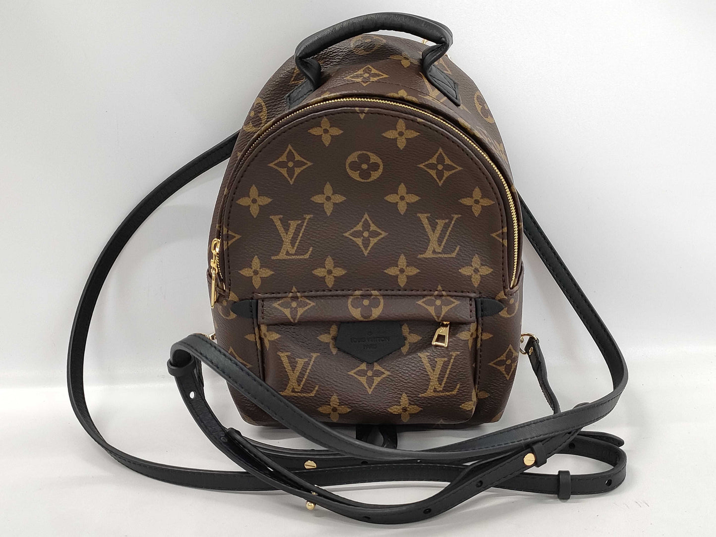 LOUIS VUITTON M44873 Monogram Palm Springs Backpack MINI RFID Enabled, No Serial Tag, Comes with Two Straps
