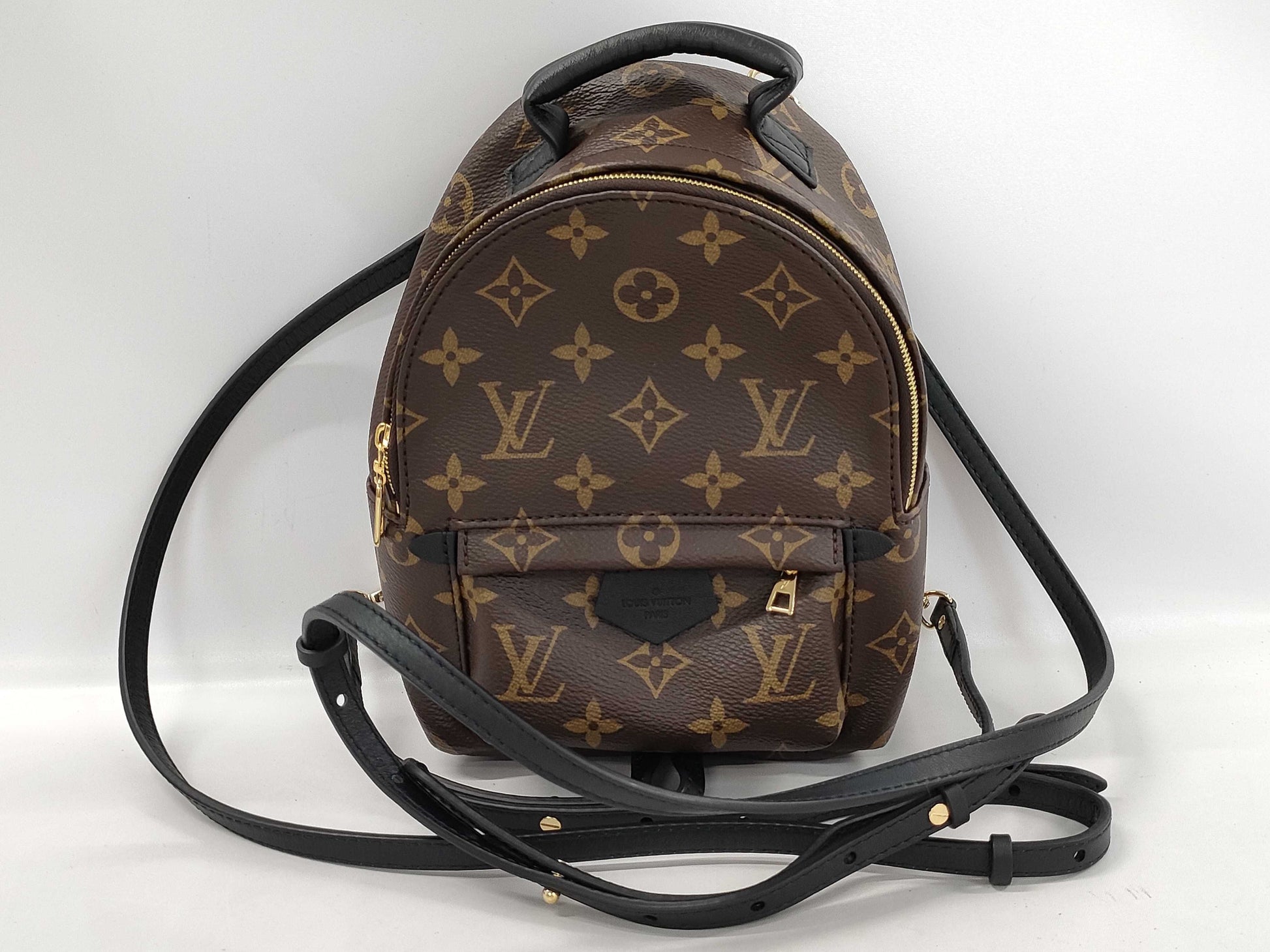 LOUIS VUITTON M44873 Monogram Palm Springs Backpack MINI RFID Enabled, No Serial Tag, Comes with Two Straps