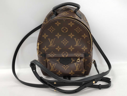 LOUIS VUITTON M44873 Monogram Palm Springs Backpack MINI RFID Enabled, No Serial Tag, Comes with Two Straps
