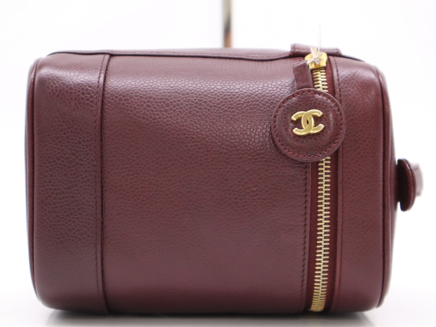 CHANEL Caviar Skin Vanity Bag Serial Blurring Handbag